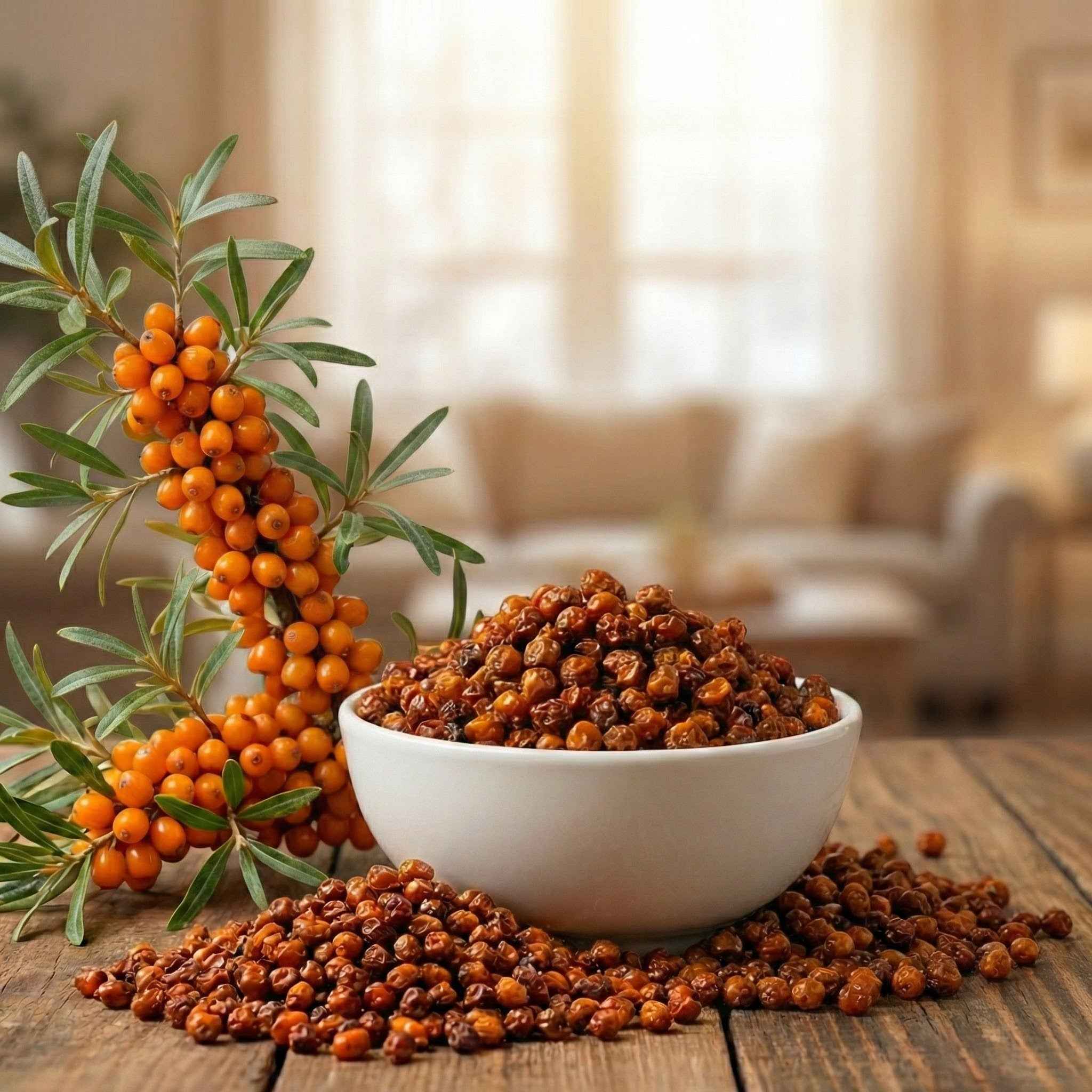 Dry Sea Buckthorn Berries – 100% Organic Superfood from Baltistan