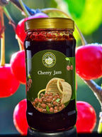 Pure Cherry Jam 500g – cherry jam jar, alternate product view